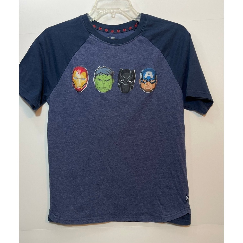 Marvel Avengers‎ T-shirt Youth Size XL (14-16) Blue Short Sleeves Crew Neck